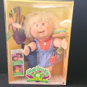 Cabbage Patch Kids Snacktime Doll Blonde Hair  Brown Eyes Recalled Collectors